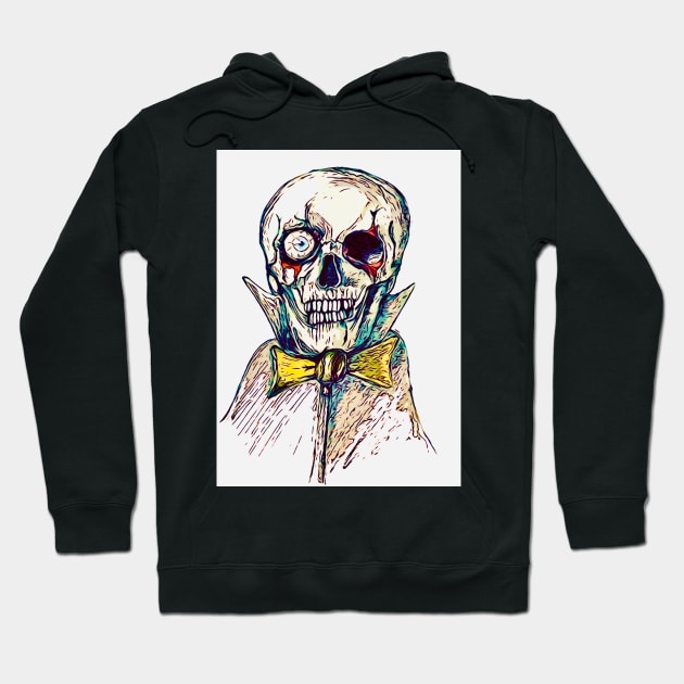 Stylish skull Hoodie by Glenbobagins